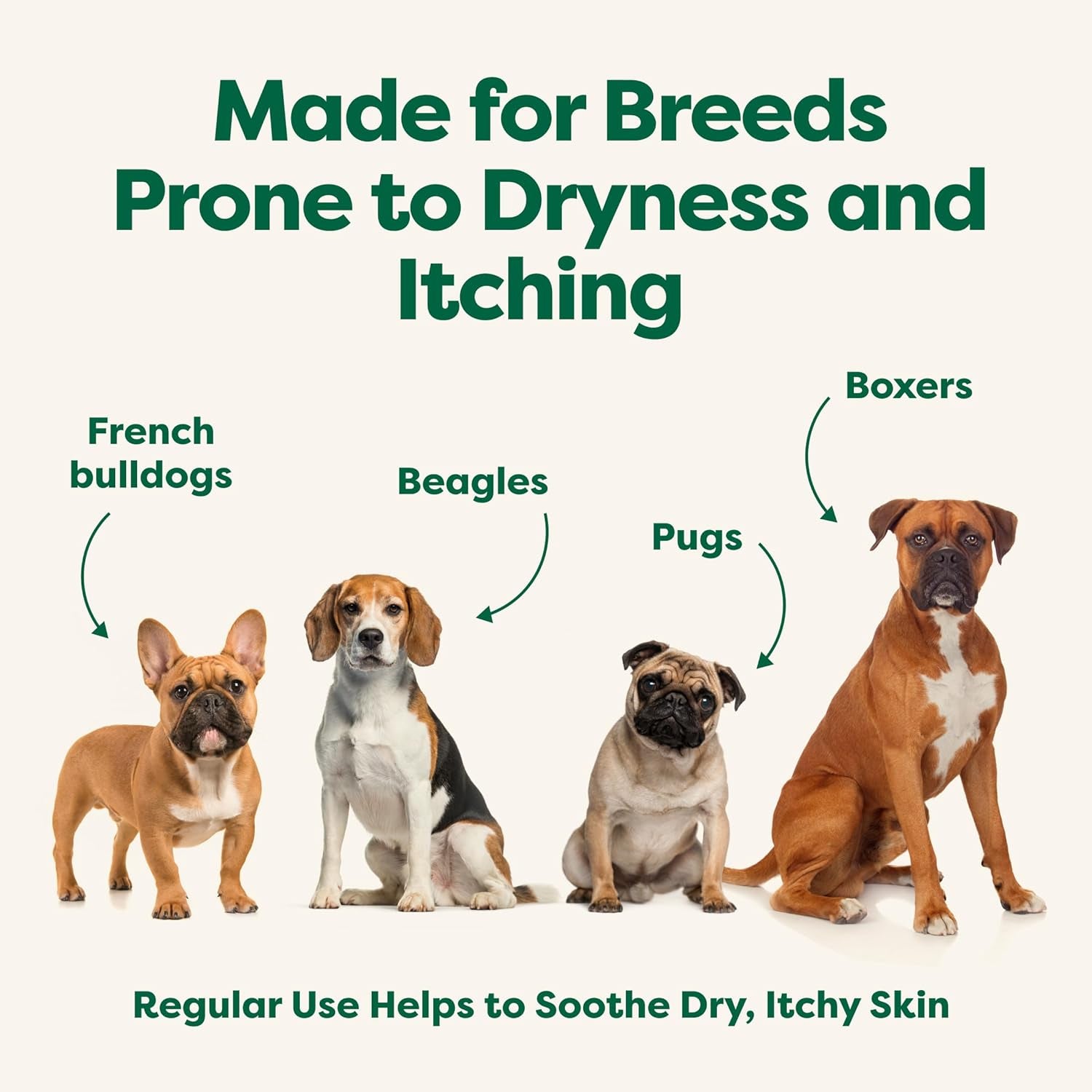 (A Canadian Company), 3-In-1 Soothing Dog Shampoo and Conditioner, Deodorizing Oatmeal Shampoos for Dogs and Puppies, Great for Smelly Pets, White Tea and Basil Scent, 473 Ml