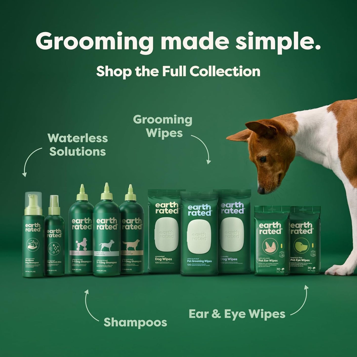 (A Canadian Company), 3-In-1 Soothing Dog Shampoo and Conditioner, Deodorizing Oatmeal Shampoos for Dogs and Puppies, Great for Smelly Pets, White Tea and Basil Scent, 473 Ml