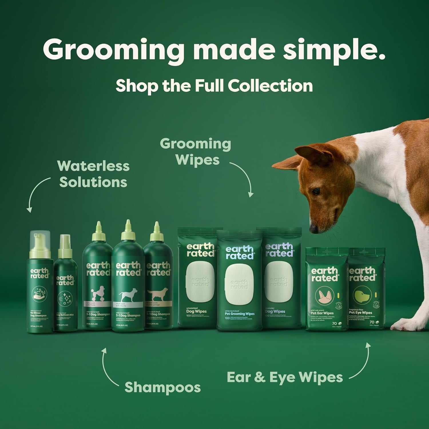 (A Canadian Company), 3-In-1 Soothing Dog Shampoo and Conditioner, Deodorizing Oatmeal Shampoos for Dogs and Puppies, Great for Smelly Pets, White Tea and Basil Scent, 473 Ml